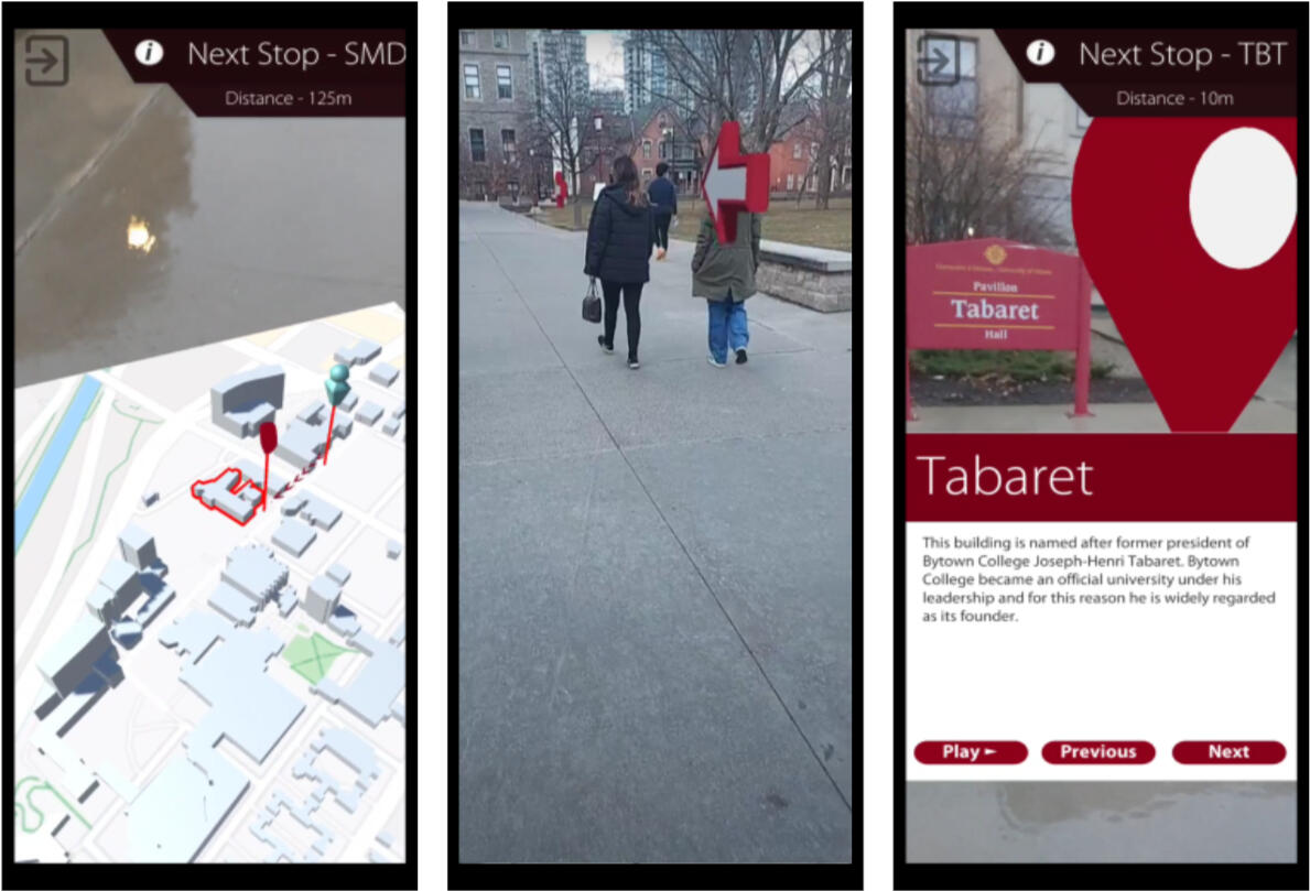 Screenshots of the uOttawa Live Tour App app. Screenshots of the uOttawa Live Tour App app.